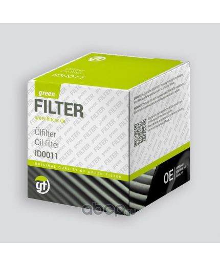 GREEN FILTER Фильтр масляный Фото 2