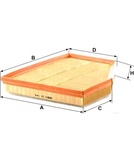 Mann-Filter Фильтр воздушный Фото 6