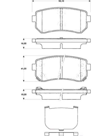 TRW Колодки дисковые задние Фото 2