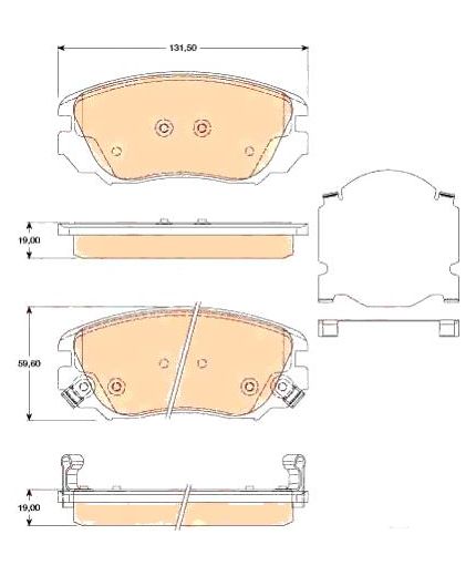 TRW Колодки дисковые передние Фото 3