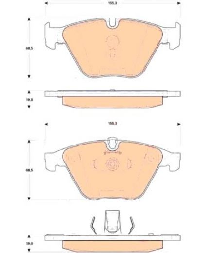 TRW Колодки дисковые передние Фото 2
