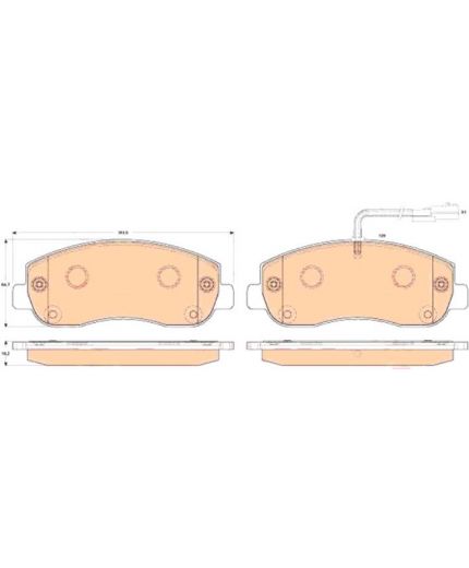 TRW Колодки дисковые передние Фото 2