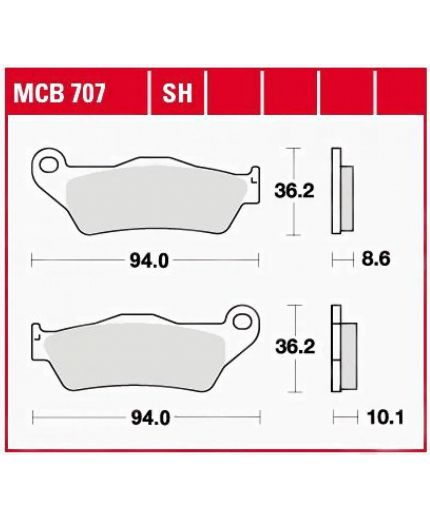 TRW Колодки дисковые задние Фото 2