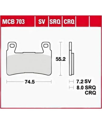 TRW Колодки дисковые передние Фото 2