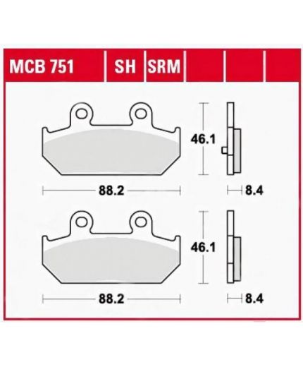 TRW Колодки дисковые задние Фото 2