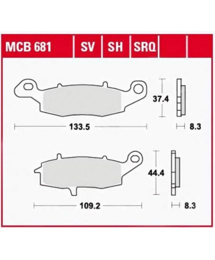 TRW Колодки дисковые передние Фото 2