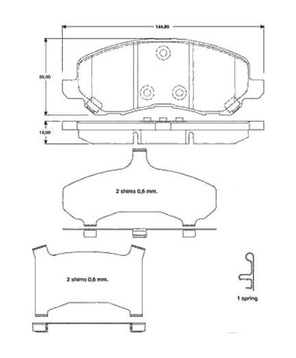 TRW Колодки дисковые передние Фото 2
