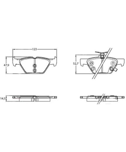 TRW Колодки дисковые задние Фото 2