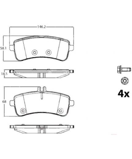 TRW Колодки дисковые задние Фото 2