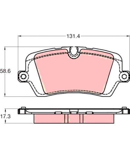 TRW Колодки дисковые задние Фото 2