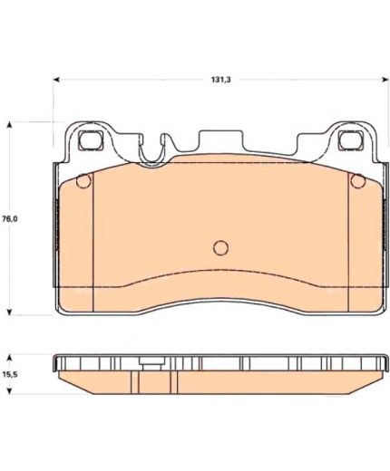 TRW Колодки дисковые задние
