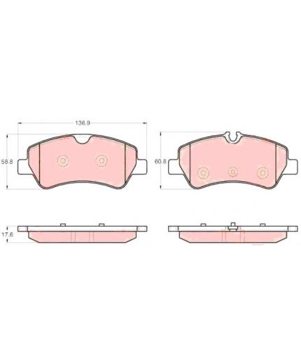 TRW Колодки дисковые задние Фото 2