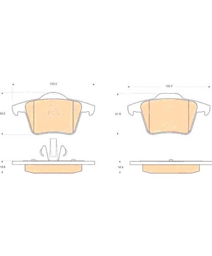TRW Колодки дисковые задние Фото 2