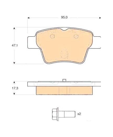 TRW Колодки дисковые Фото 3