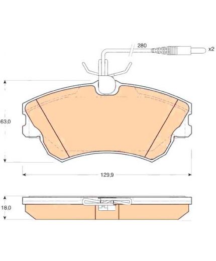 TRW Колодки дисковые передние Фото 2