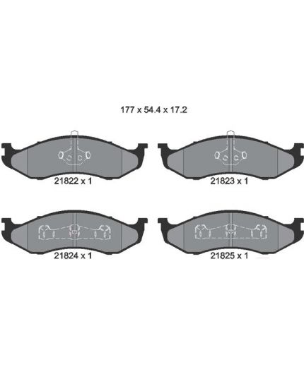 Textar Колодки дисковые передние