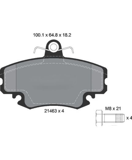Textar Колодки дисковые передние Фото 2