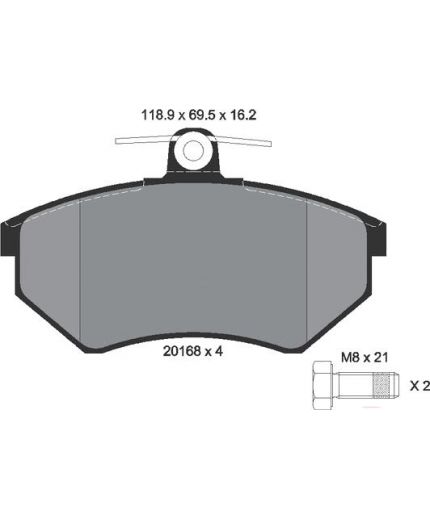 Textar Колодки дисковые передние Фото 2