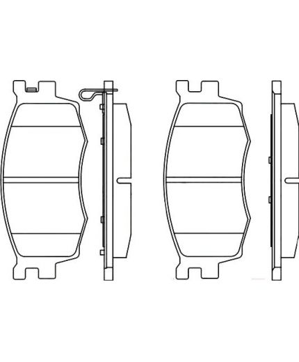 BOSCH Колодки дисковые передние