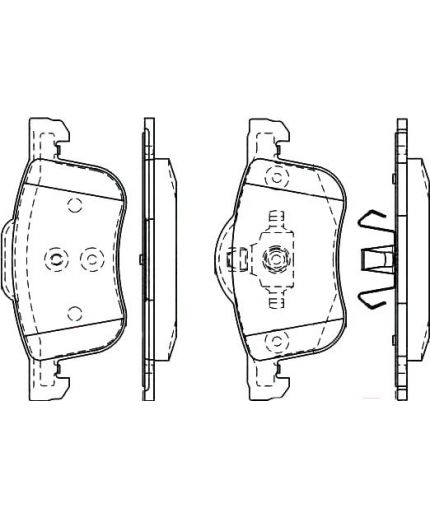 BOSCH Колодки дисковые передние Фото 2