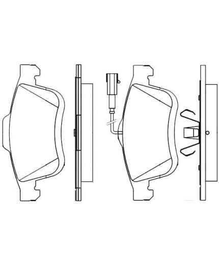 BOSCH Колодки дисковые передние Фото 2
