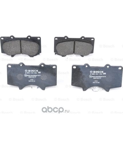 BOSCH Колодки дисковые передние Фото 2