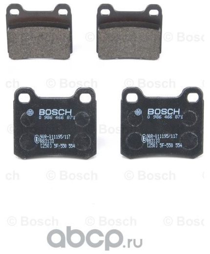 BOSCH Колодки дисковые задние Фото 3