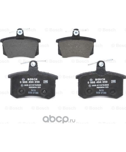 BOSCH Колодки дисковые задние Фото 3