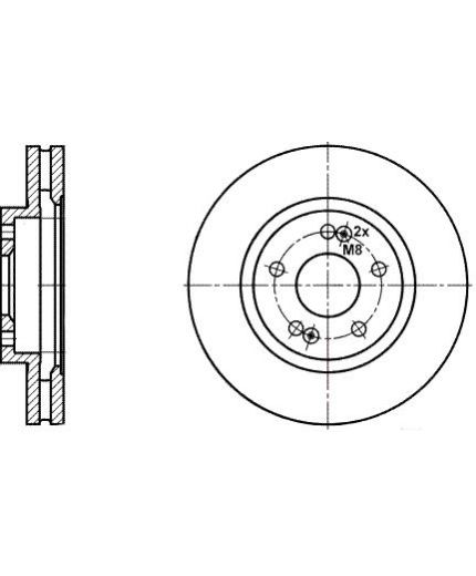 ATE Тормозной диск передний Фото 2