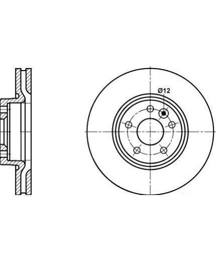 ATE Тормозной диск передний Фото 2