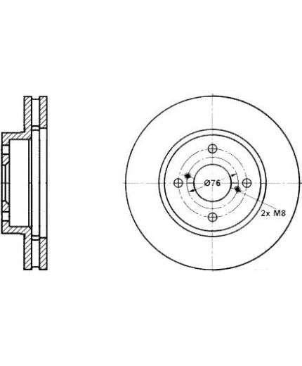 ATE Тормозной диск передний Фото 2