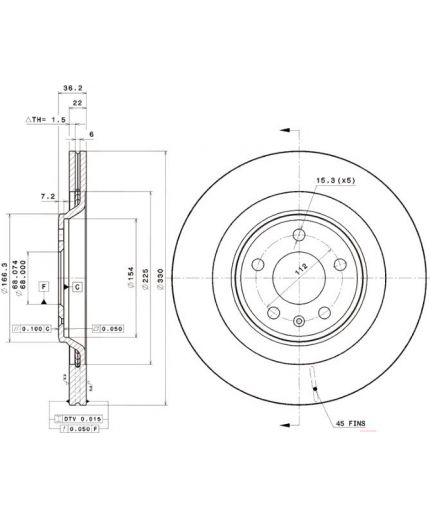 BREMBO Тормозной диск передний Фото 2