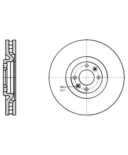 ATE Тормозной диск передний Фото 2
