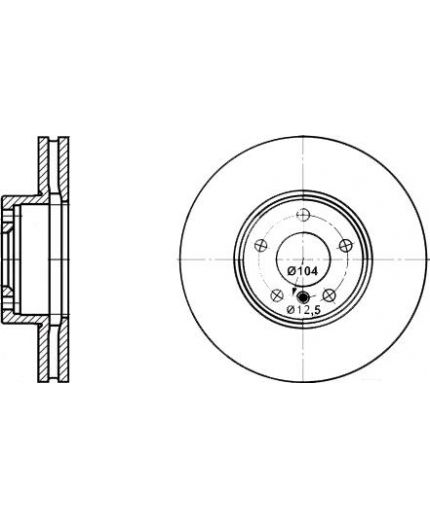 ATE Тормозной диск передний Фото 2