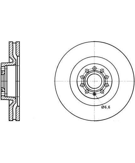 ATE Тормозной диск передний Фото 2