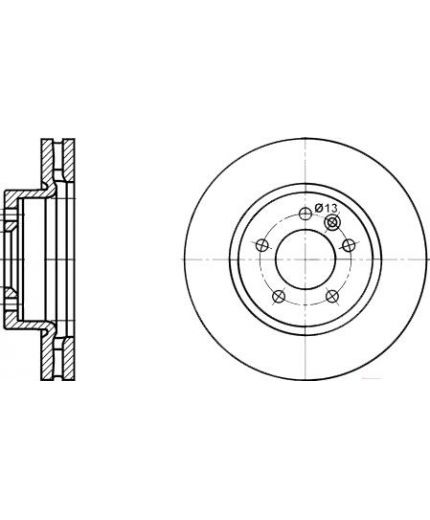 ATE Тормозной диск передний Фото 2