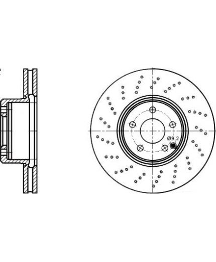 ATE Тормозной диск передний Фото 2