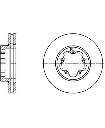 ATE Тормозной диск передний Фото 2