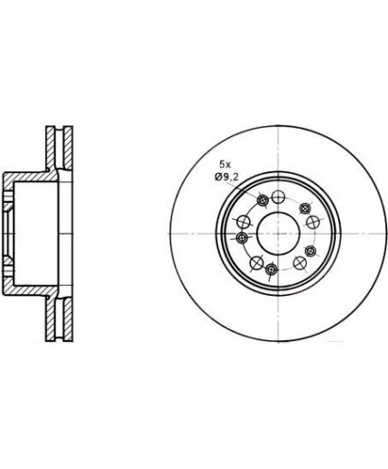 ATE Тормозной диск передний Фото 2