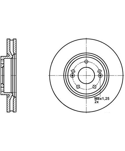 ATE Тормозной диск передний Фото 2