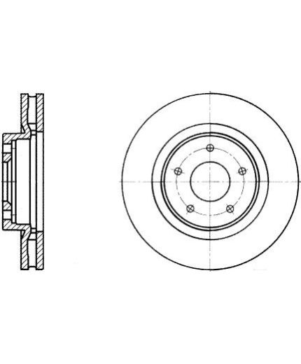 ATE Тормозной диск передний Фото 2