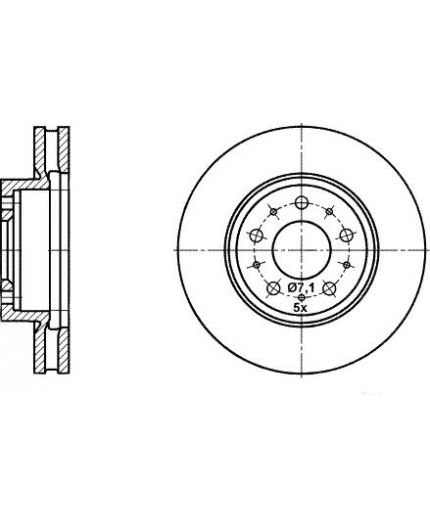ATE Тормозной диск передний Фото 2