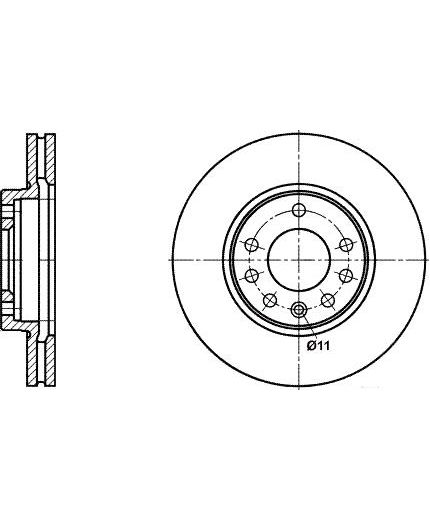 ATE Тормозной диск передний Фото 2