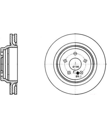 ATE Тормозной диск передний Фото 2