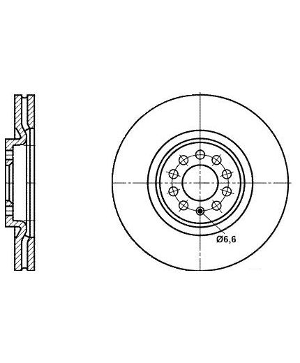 ATE Тормозной диск передний Фото 2
