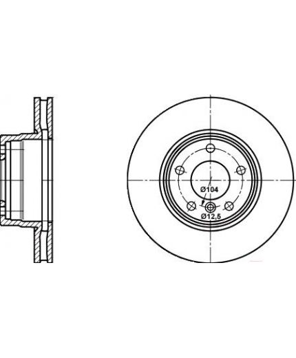 ATE Тормозной диск передний Фото 2