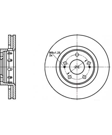 ATE Тормозной диск передний