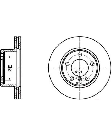 ATE Тормозной диск передний Фото 2