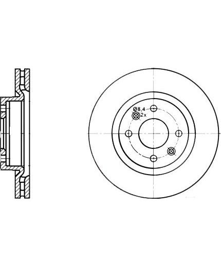ATE Тормозной диск передний Фото 2