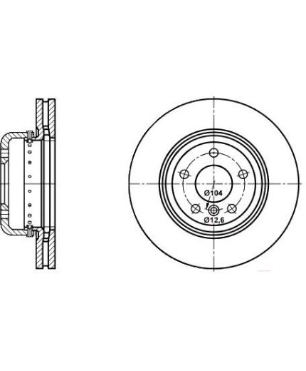 ATE Тормозной диск передний (2-секционнный) Фото 2